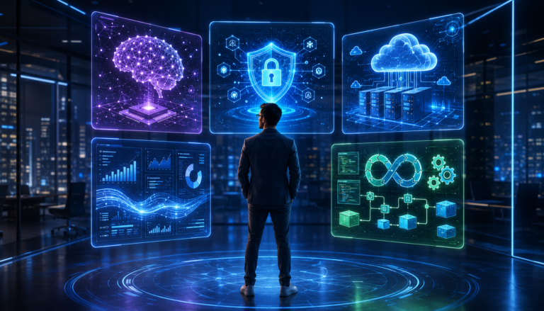 High-paying IT skills in 2026 including AI cybersecurity cloud data and DevOps